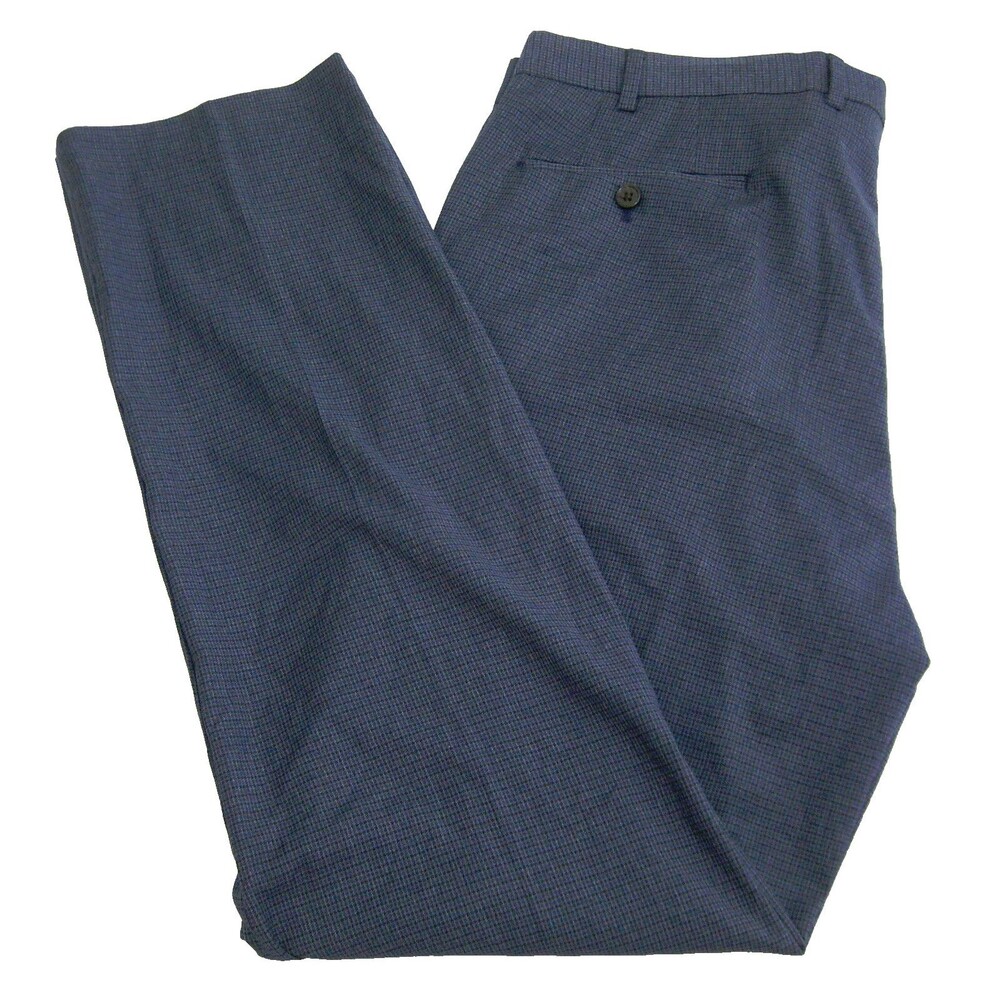RALPH LAUREN Men's (Size 38x32) Blue Flat Front Chino Pants 4 Pockets Trousers
